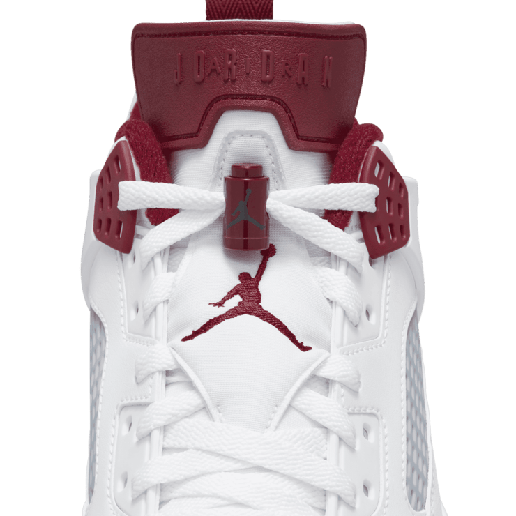 Jordan Spizike Low White Team Red Angle 6