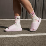 Nike Calm Slide SE Pink Foam (W) Angle 0