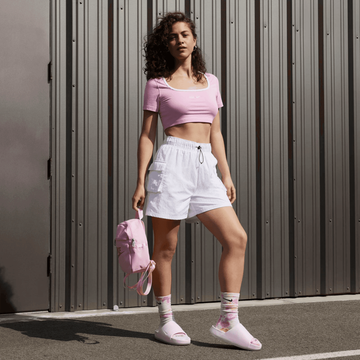 Nike Calm Slide SE Pink Foam (W) Angle 5