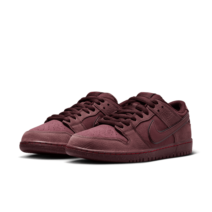 Nike SB Dunk Low City of Love Burgundy Crush Angle 2