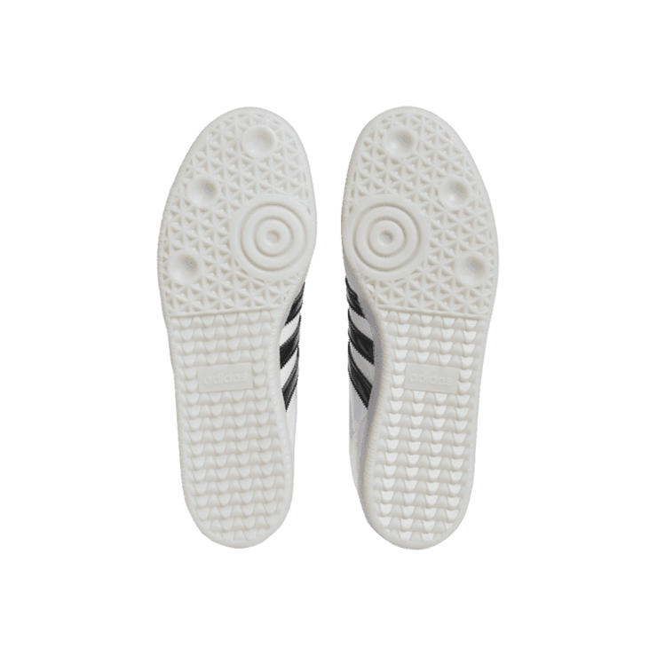 adidas Samba Patent Leather Jason Dill White Black Gold Angle 1