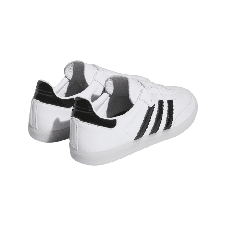 adidas Samba Patent Leather Jason Dill White Black Gold Angle 3
