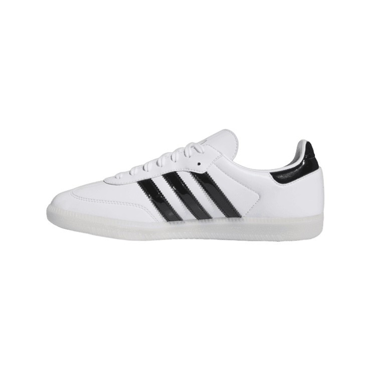 adidas Samba Patent Leather Jason Dill White Black Gold Angle 4