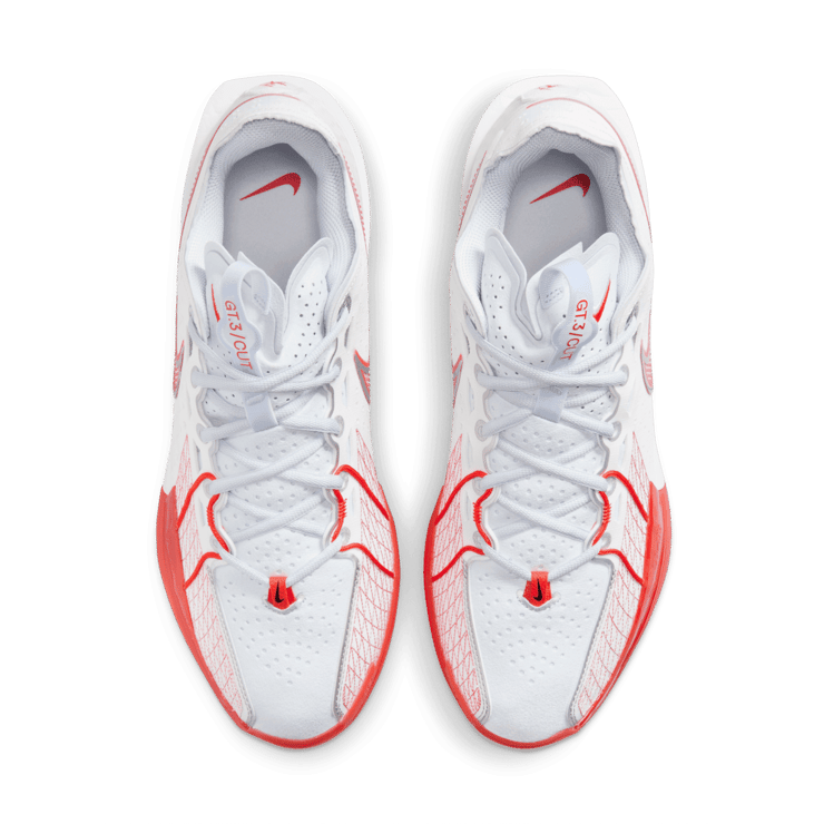 Nike Air Zoom GT Cut 3 Summit White Picante Red Angle 1