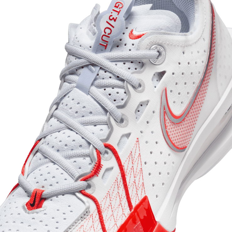 Nike Air Zoom GT Cut 3 Summit White Picante Red Angle 4
