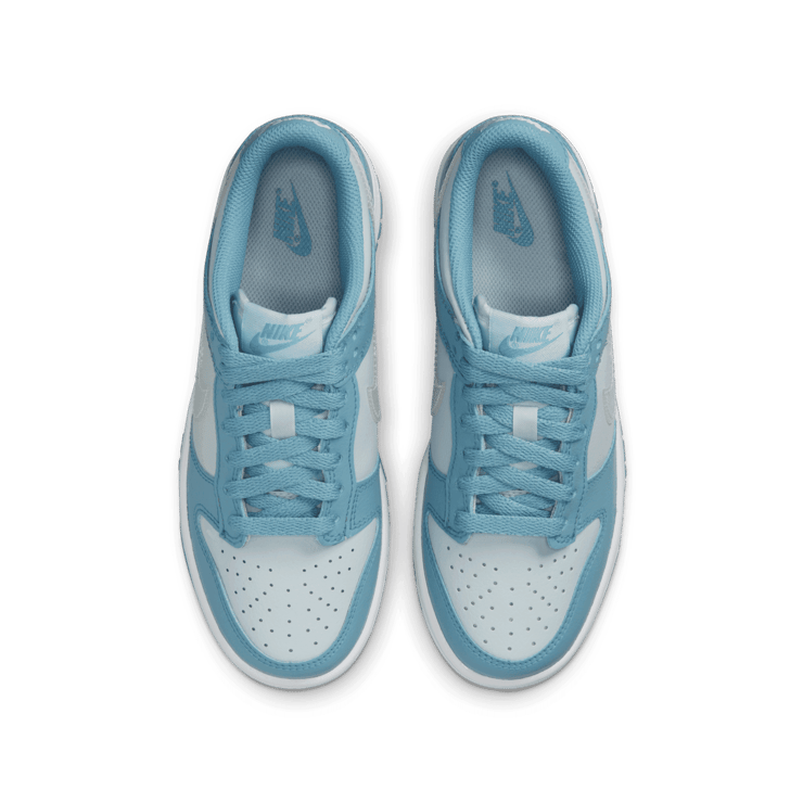 Nike Dunk Low Blue Clear Swoosh (GS) Angle 1