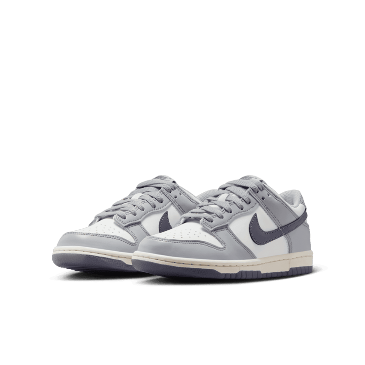 Nike Dunk Low Platinum Tint Light Carbon (GS) Angle 2