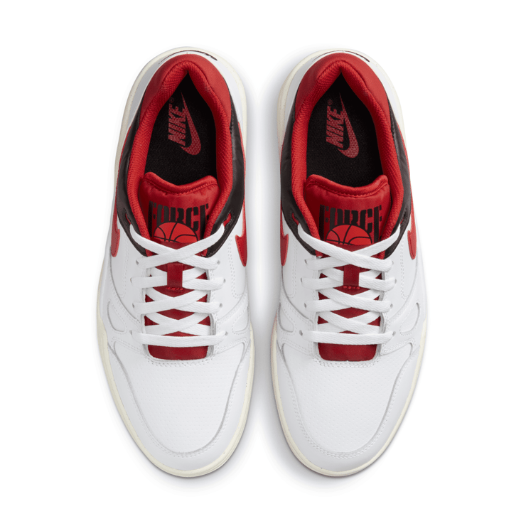 Nike Full Force Low White Red Black Angle 2