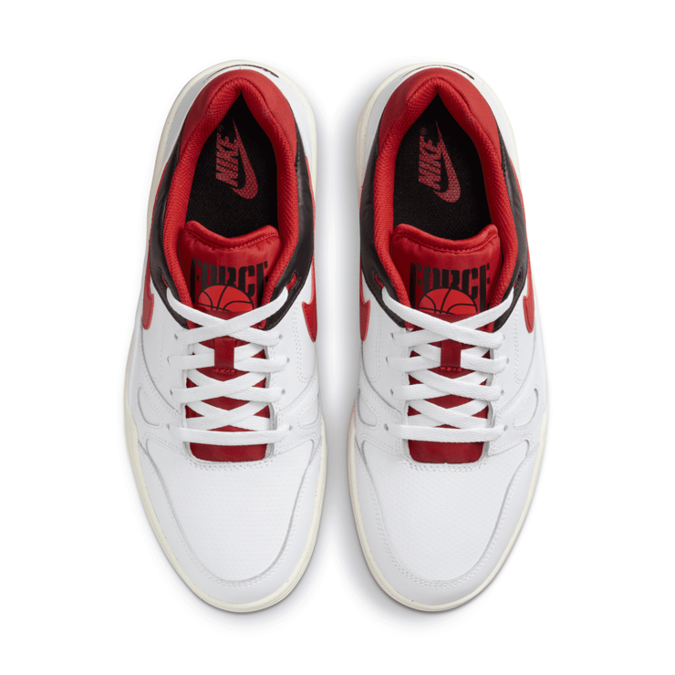 Nike Full Force Low White Red Black Angle 2