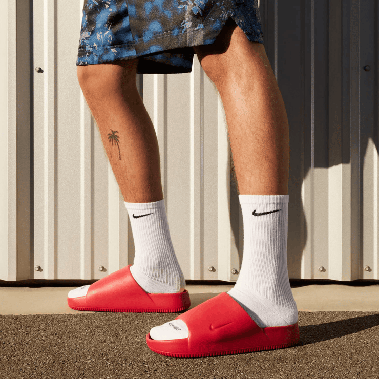 Nike Calm Slide University Red Angle 0