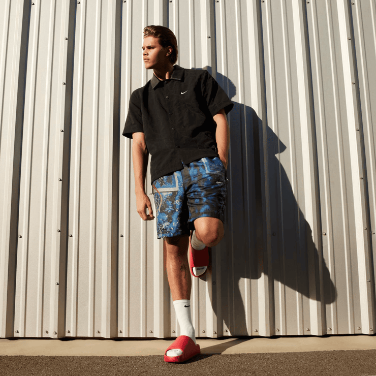 Nike Calm Slide University Red Angle 5