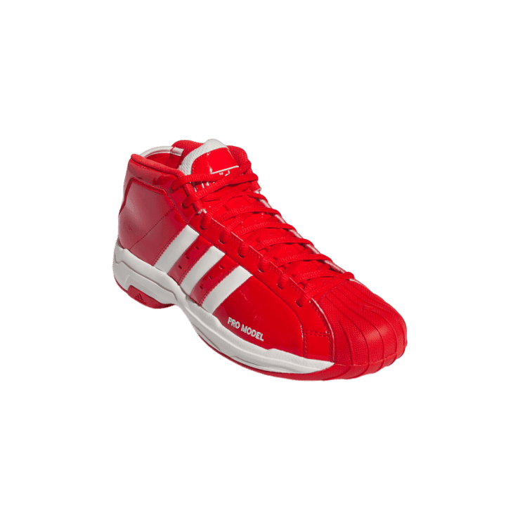 adidas Pro Model 2G Mid Red Angle 2