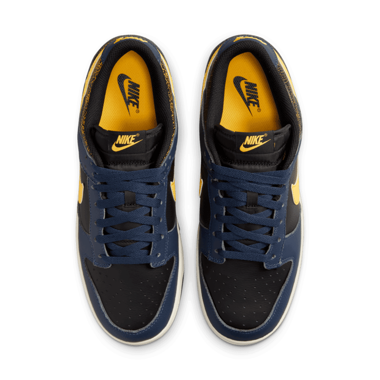 Nike Dunk Low Black Michigan Angle 1