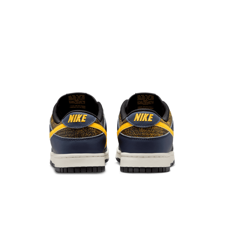 Nike Dunk Low Black Michigan Angle 3