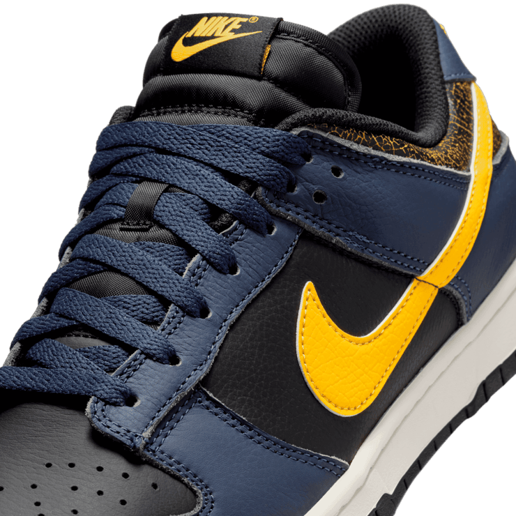 Nike Dunk Low Black Michigan Angle 4