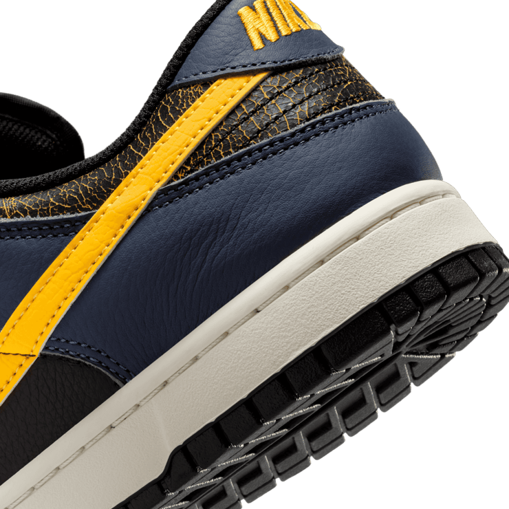 Nike Dunk Low Black Michigan Angle 5