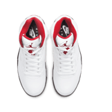 Air Jordan 5 Retro Fire Red Silver Tongue Angle 1