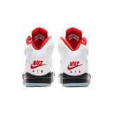 Air Jordan 5 Retro Fire Red Silver Tongue Angle 3