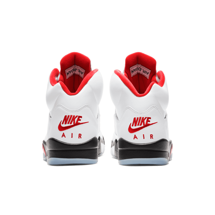 Air Jordan 5 Retro Fire Red Silver Tongue Angle 3