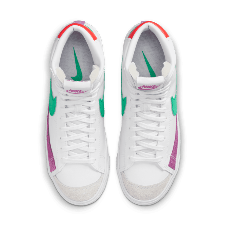 Nike Blazer Mid '77 Vintage 'White Green Fuchsia' (W) Angle 1