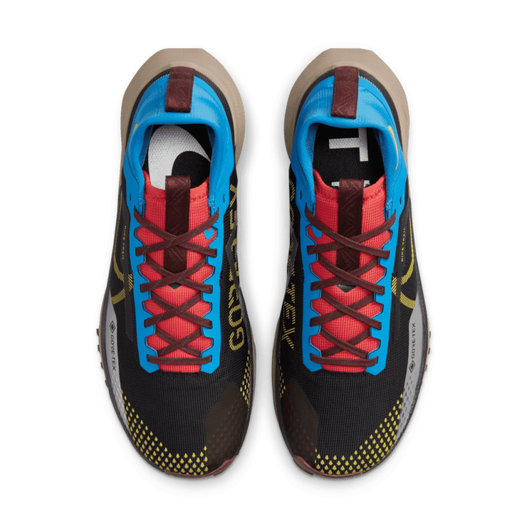 Nike React Pegasus Trail 4 GORE-TEX 'Black Vivid Sulfur' Angle 1