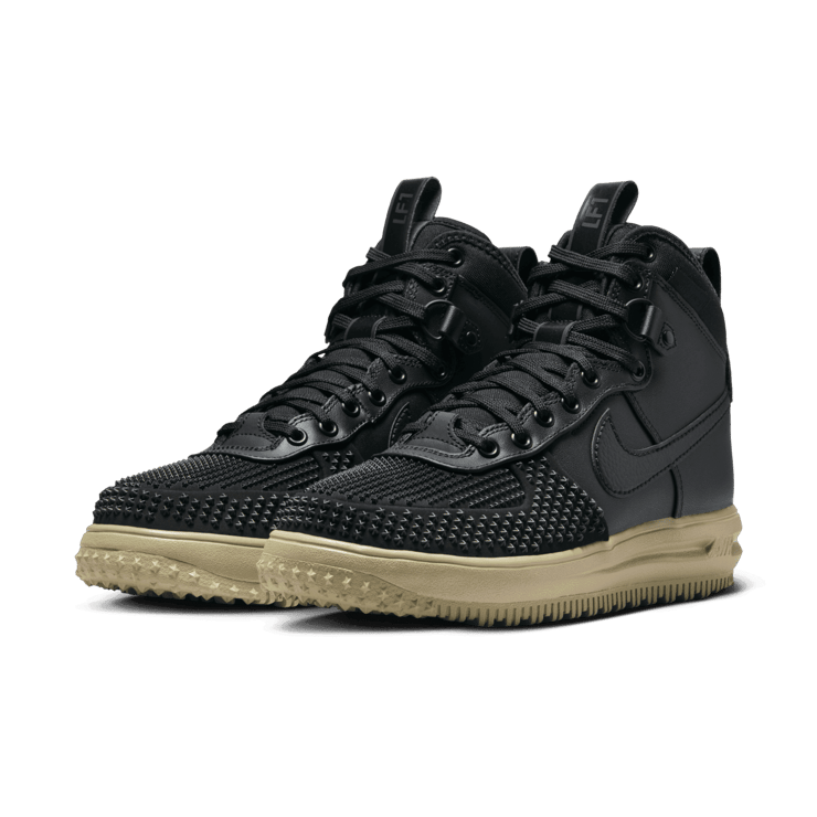 Nike Lunar Force 1 Duckboot 'Black Neutral Olive' Angle 2