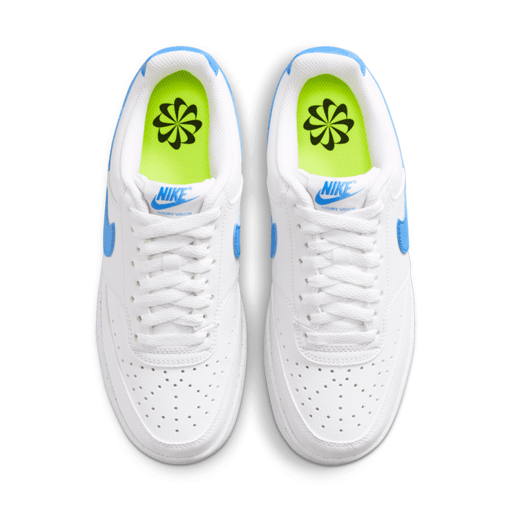 Nike Court Vision Low Next Nature 'White University Blue' (W) Angle 1