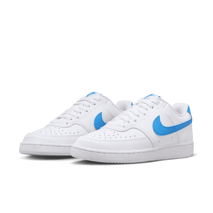 Nike Court Vision Low Next Nature 'White University Blue' (W) Angle 2