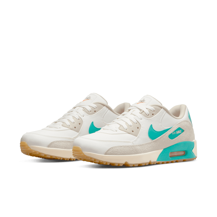 Nike Air Max 90 Golf White Grey Blue Angle 2