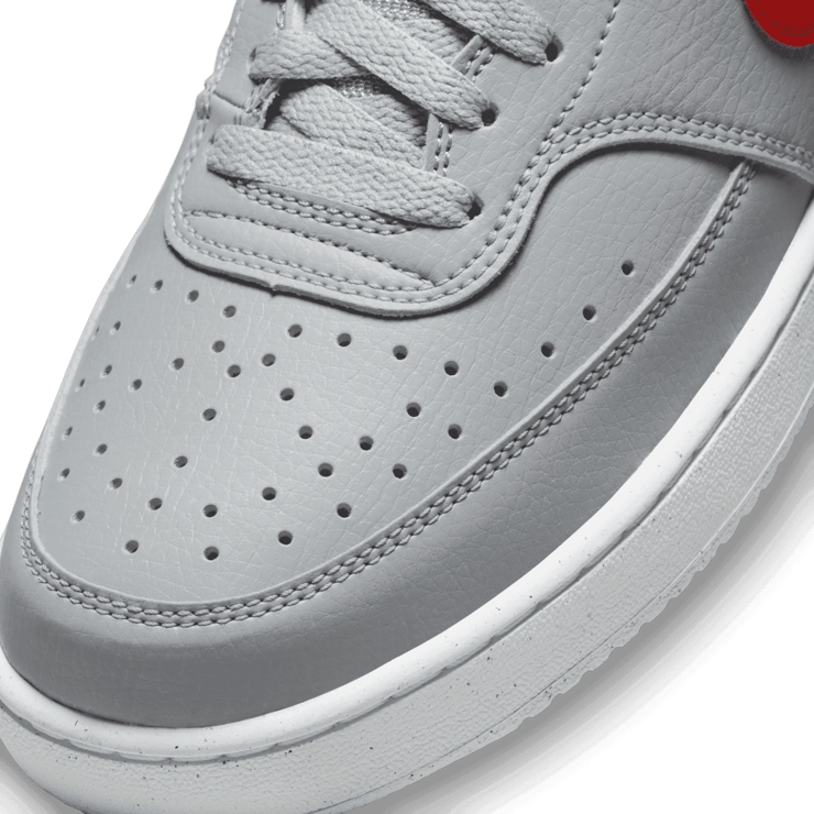 Nike Court Vision Low Next Nature 'Wolf Grey University Red' Angle 4