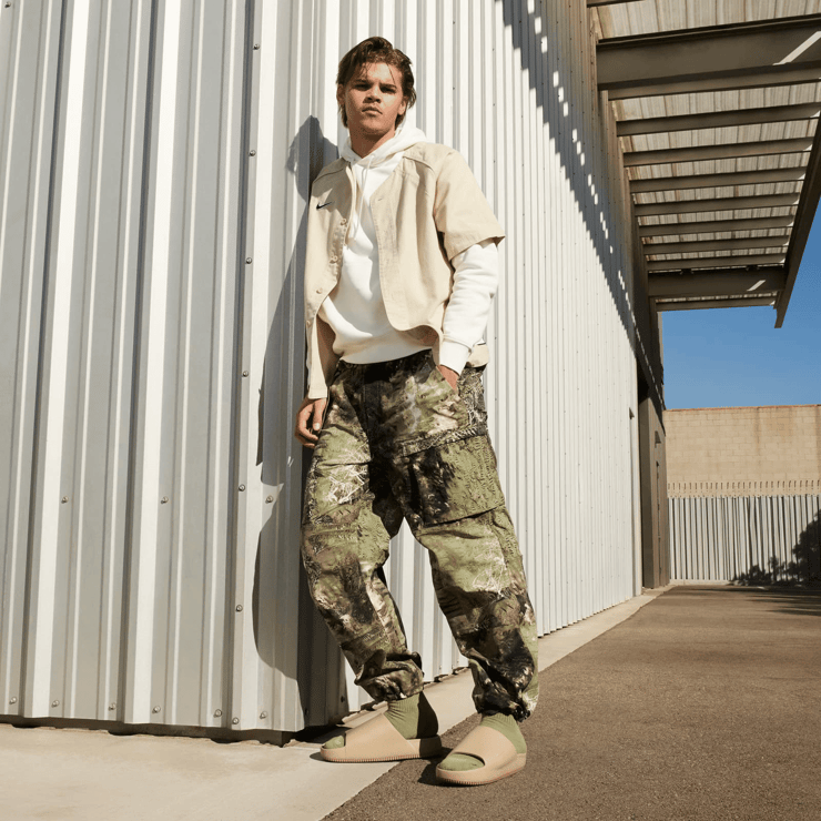 Nike Calm Slide Khaki Angle 5