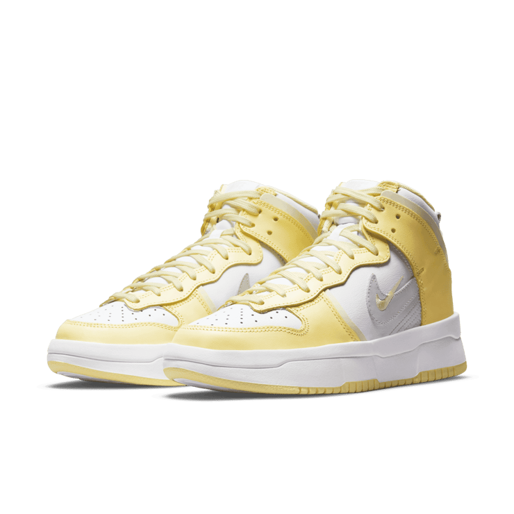 Nike Dunk High Up Light Lemon Yellow (W) Angle 2