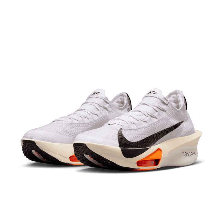 Nike Alphafly NEXT% 3 Proto White Black Orange Angle 2