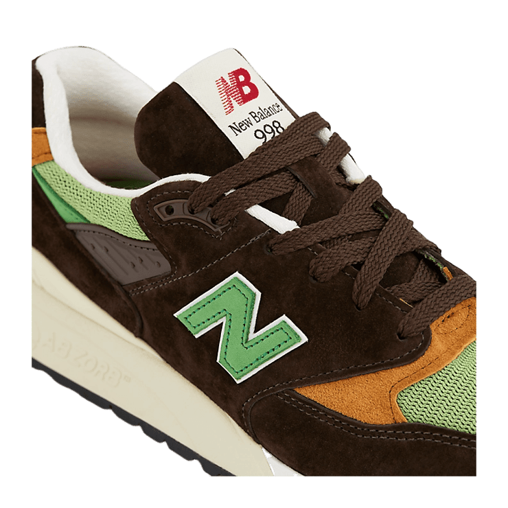 New Balance 998 Made in USA Brown Green Angle 4