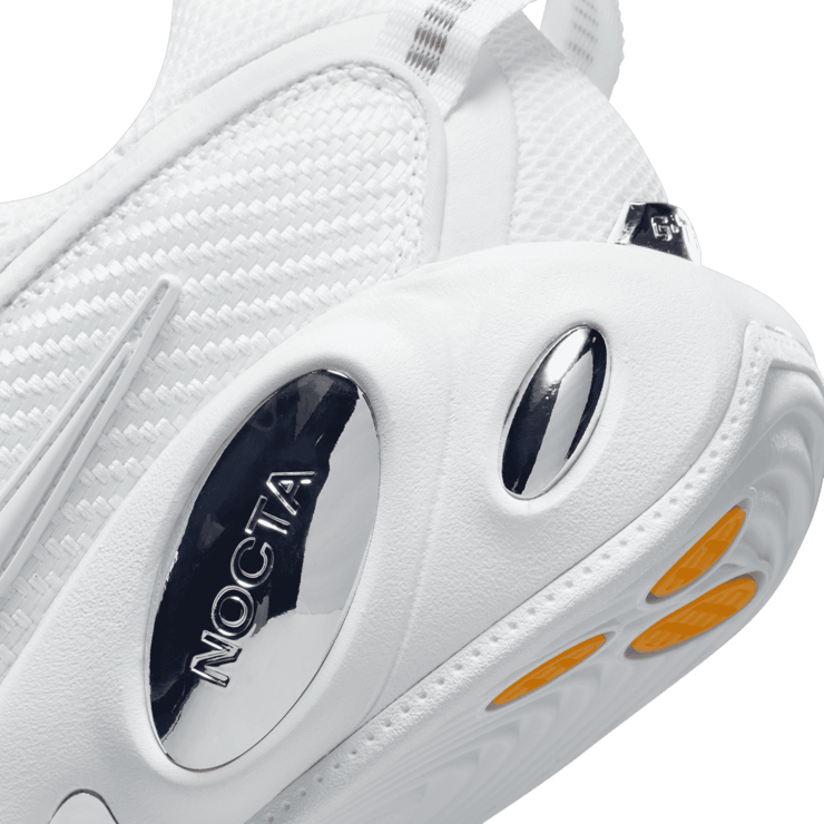 Nike NOCTA Glide White Chrome Angle 5