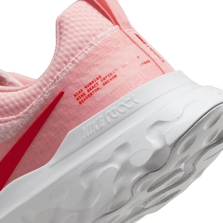 Nike React Infinity Run Flyknit 3 Premium 'Medium Soft Pink Light Crimson' (W) Angle 5