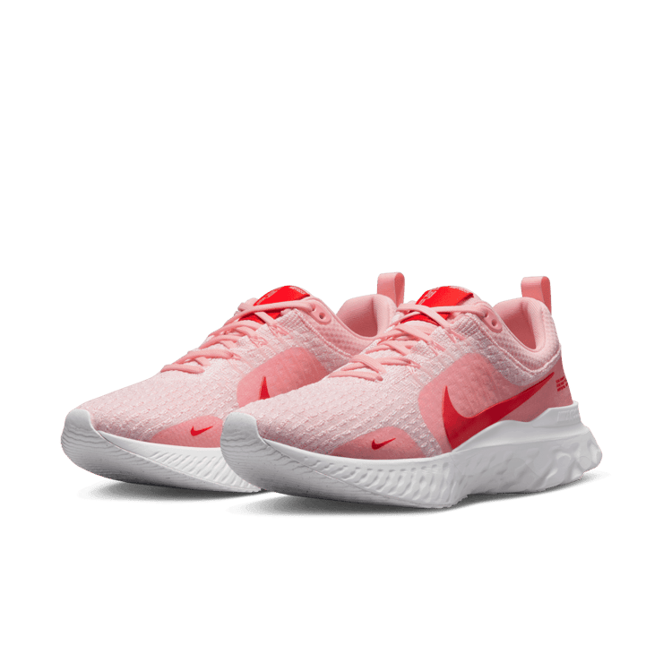 Nike React Infinity Run Flyknit 3 Premium 'Medium Soft Pink Light Crimson' (W) Angle 2