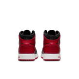Jordan 1 Mid SS Black+Red=Bred (GS) Angle 3