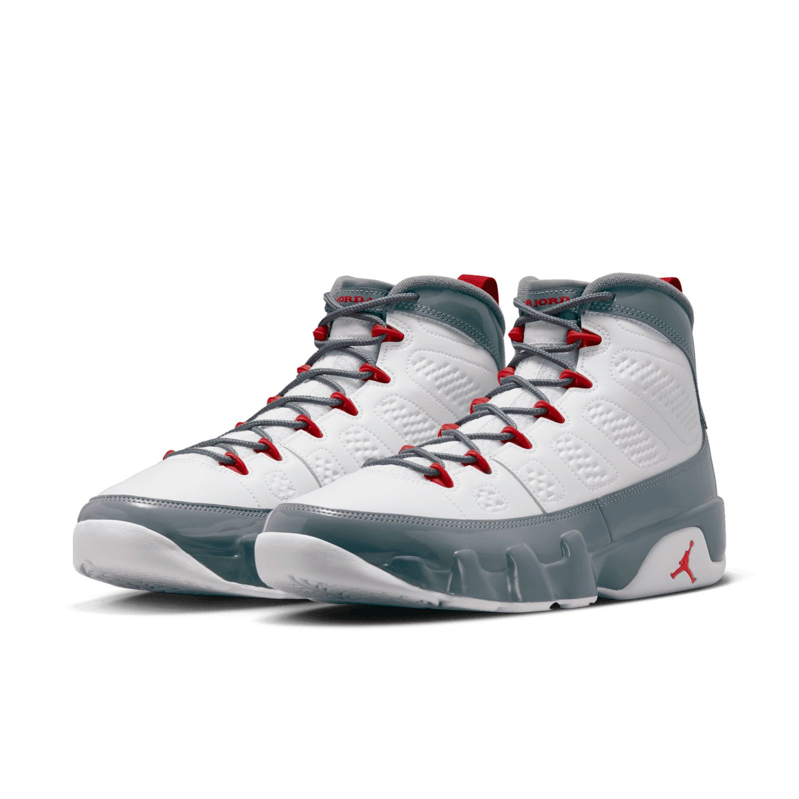 jordan 9s red white