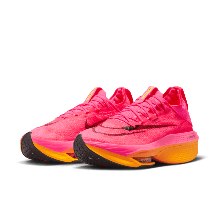 Nike Air Zoom Alphafly Next% 2 Hyper Pink Laser Orange Angle 2