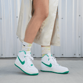 Nike Air Force 1 High Sculpt 'White Stadium Green' (W) Angle 0