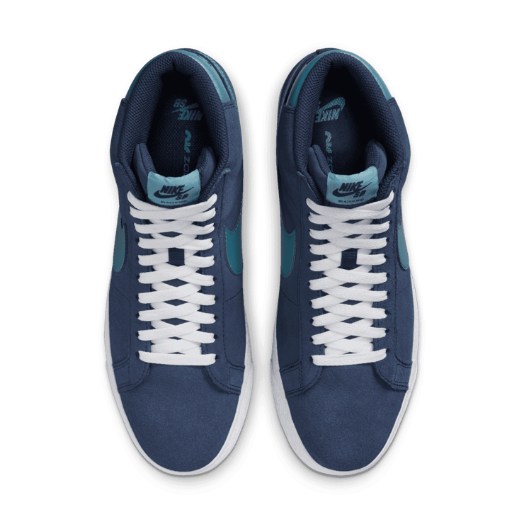 Nike SB Zoom Blazer Mid SB 'Navy Aqua' Angle 1