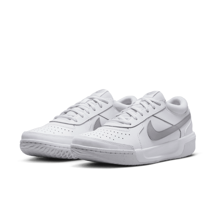 NikeCourt Zoom Lite 3 'White Metallic Silver' (W) Angle 2