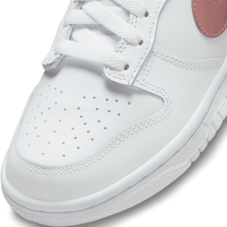 Nike Dunk Low White Pink (GS) Angle 4