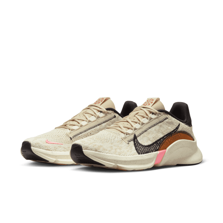 Nike SuperRep Go 3 Flyknit Next Nature 'Oatmeal' (W) Angle 2