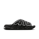 Nike Air More Uptempo Slide ‘Black - Black Sole’ Angle 1