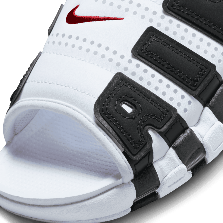 Nike Air More Uptempo Slide 'White Black Red' Angle 2