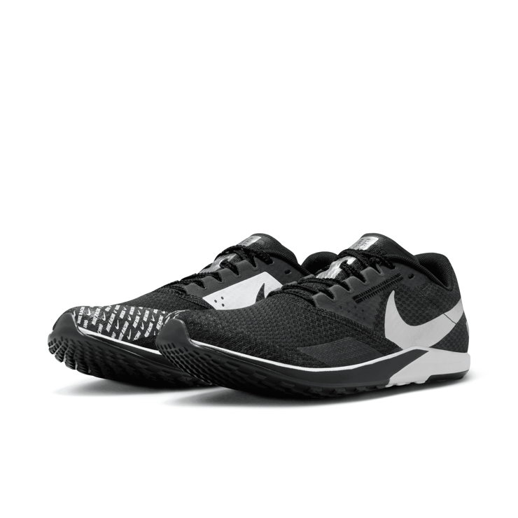 Nike Zoom Rival Waffle 6 'Black Metallic Silver' Angle 3