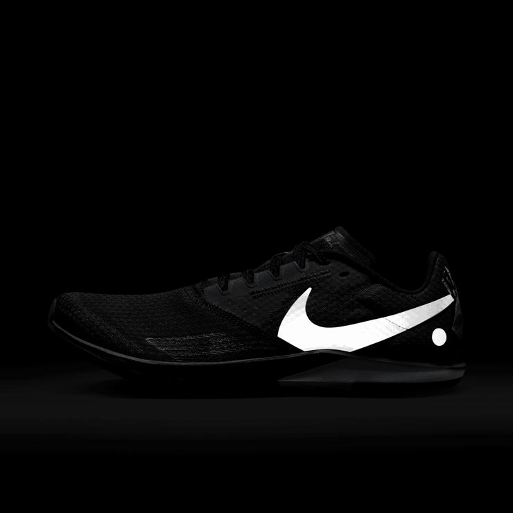 Nike Zoom Rival Waffle 6 'Black Metallic Silver' Angle 7