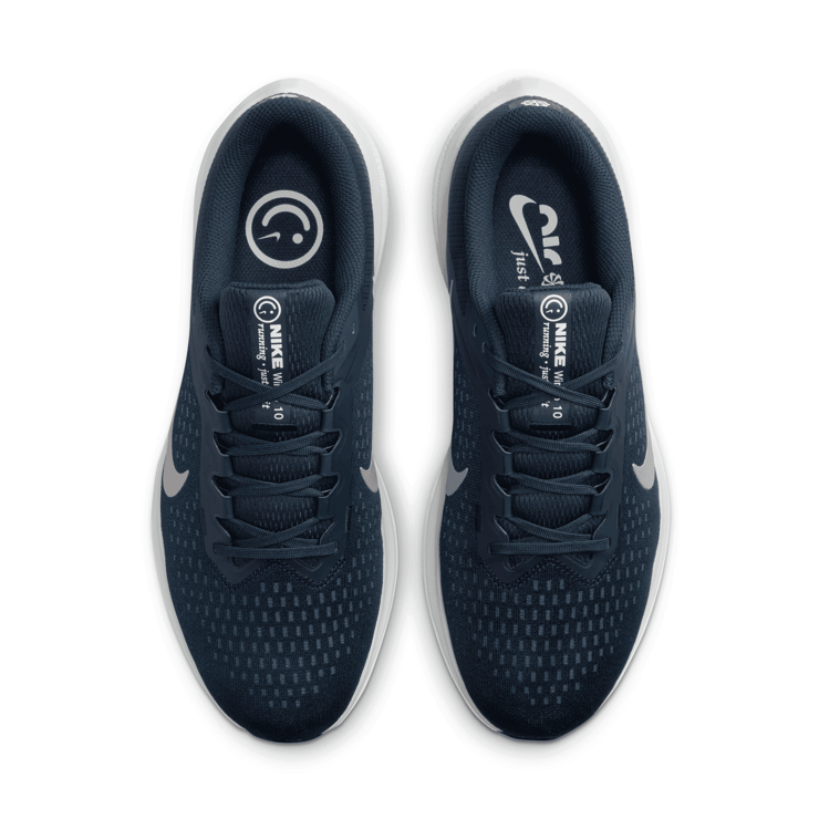 Nike Winflo 10 'College Navy Metallic Silver' Angle 2
